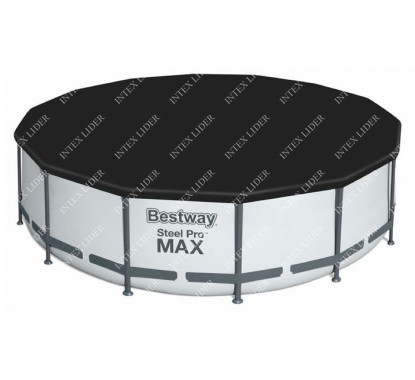 5618W Bestway Круглый каркасный бассейн, 396х122см+фильтр-насос, лестница, тент